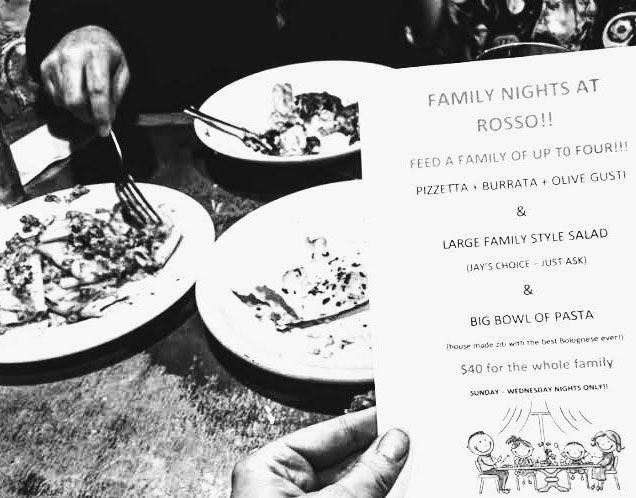 Family Night at Rosso Pizzeria in Petaluma